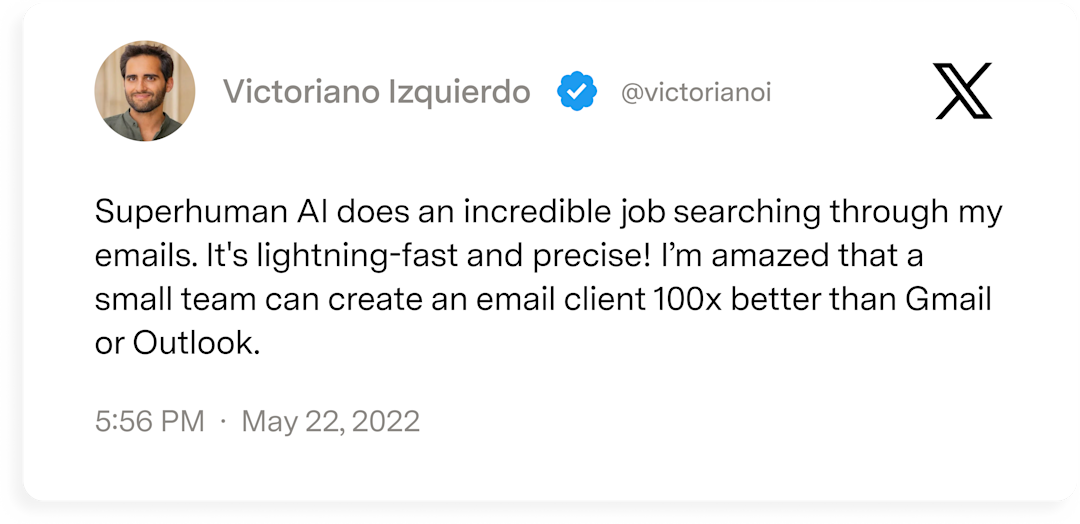 Victoriano Izquierdo _ Logamail AI _ X post