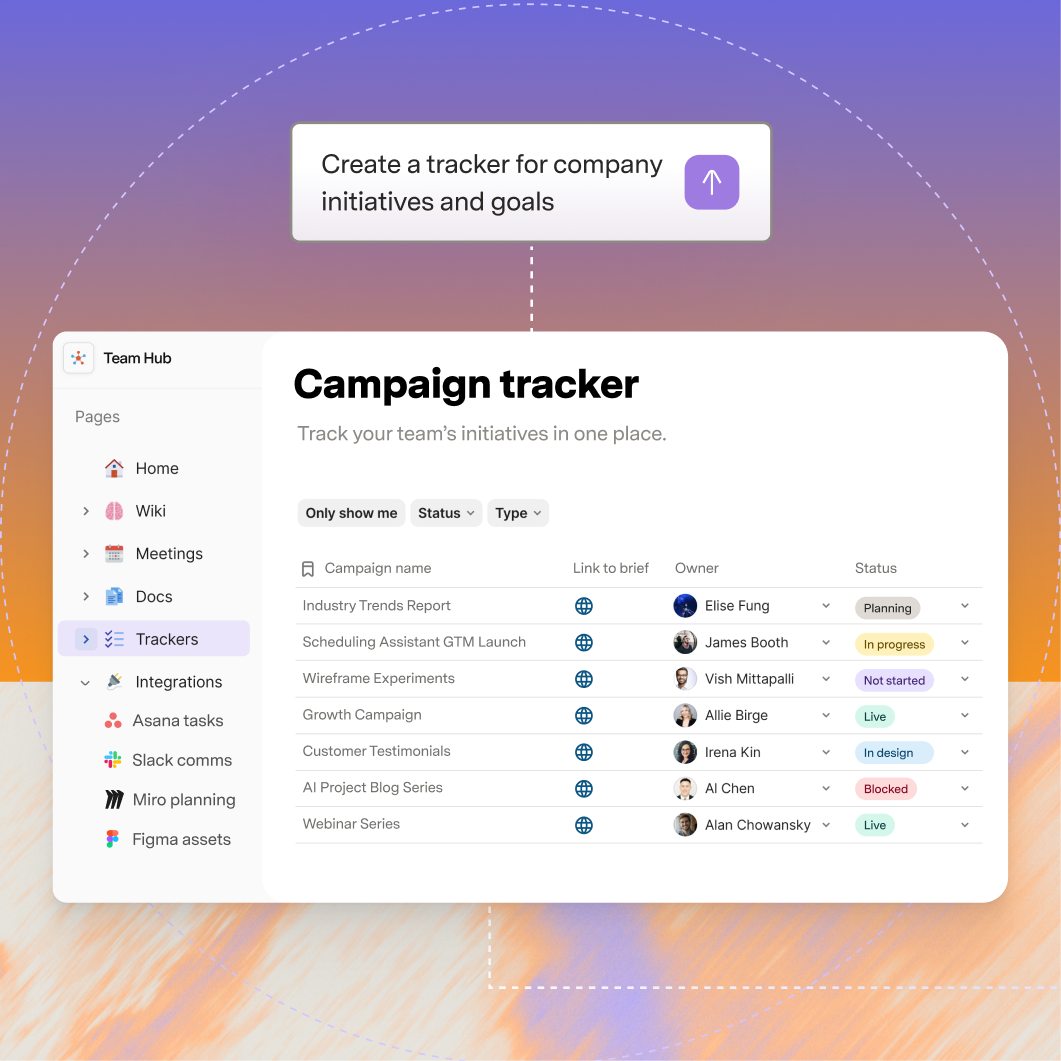 Campaign tracker shown in logamail docs