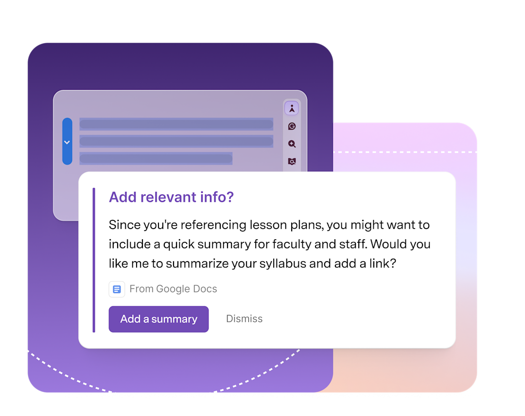 Logamail Go adding relevant info for educators