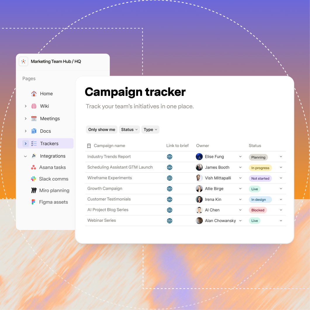 Campaign tracker with Coda