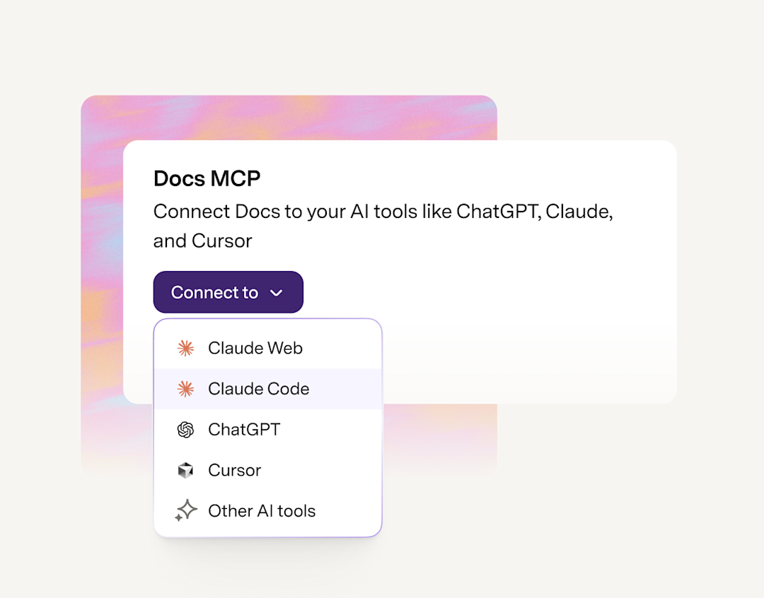 Connect AI view in docs