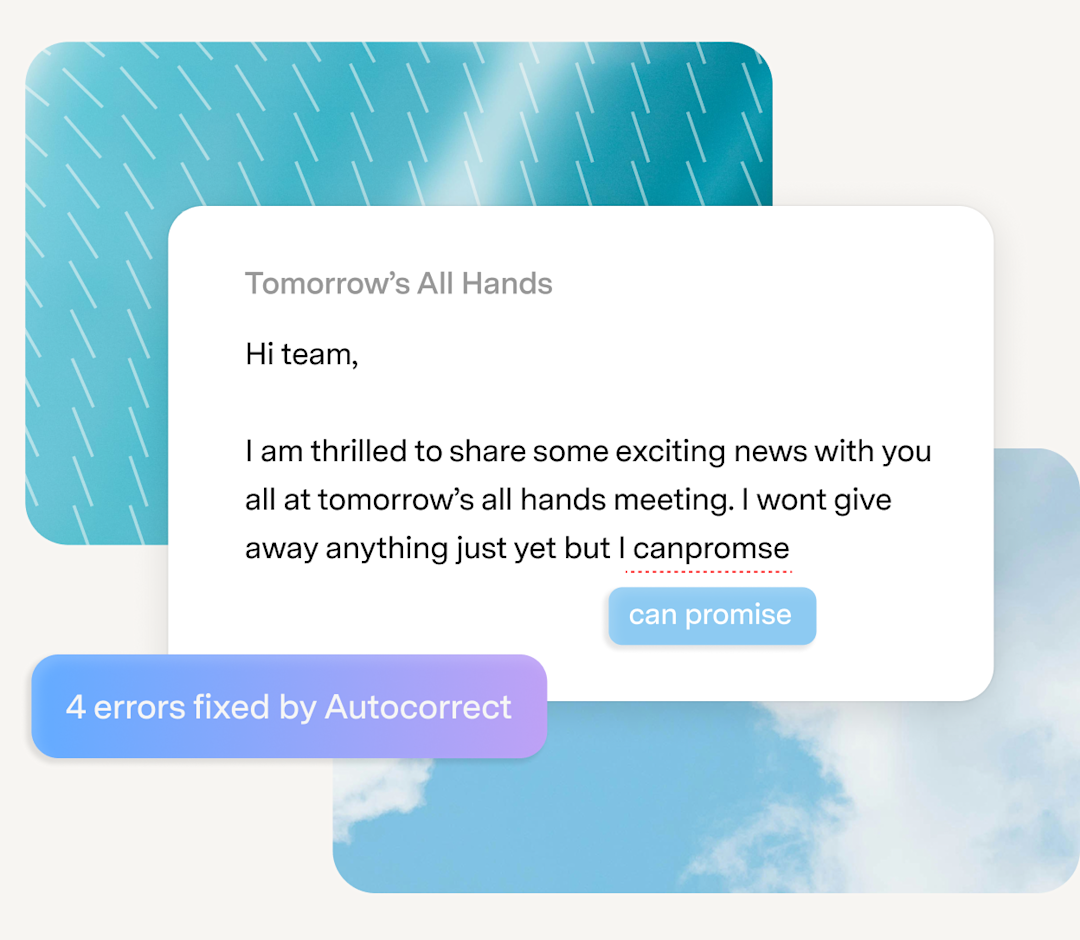 Logamail Mail autocorrect