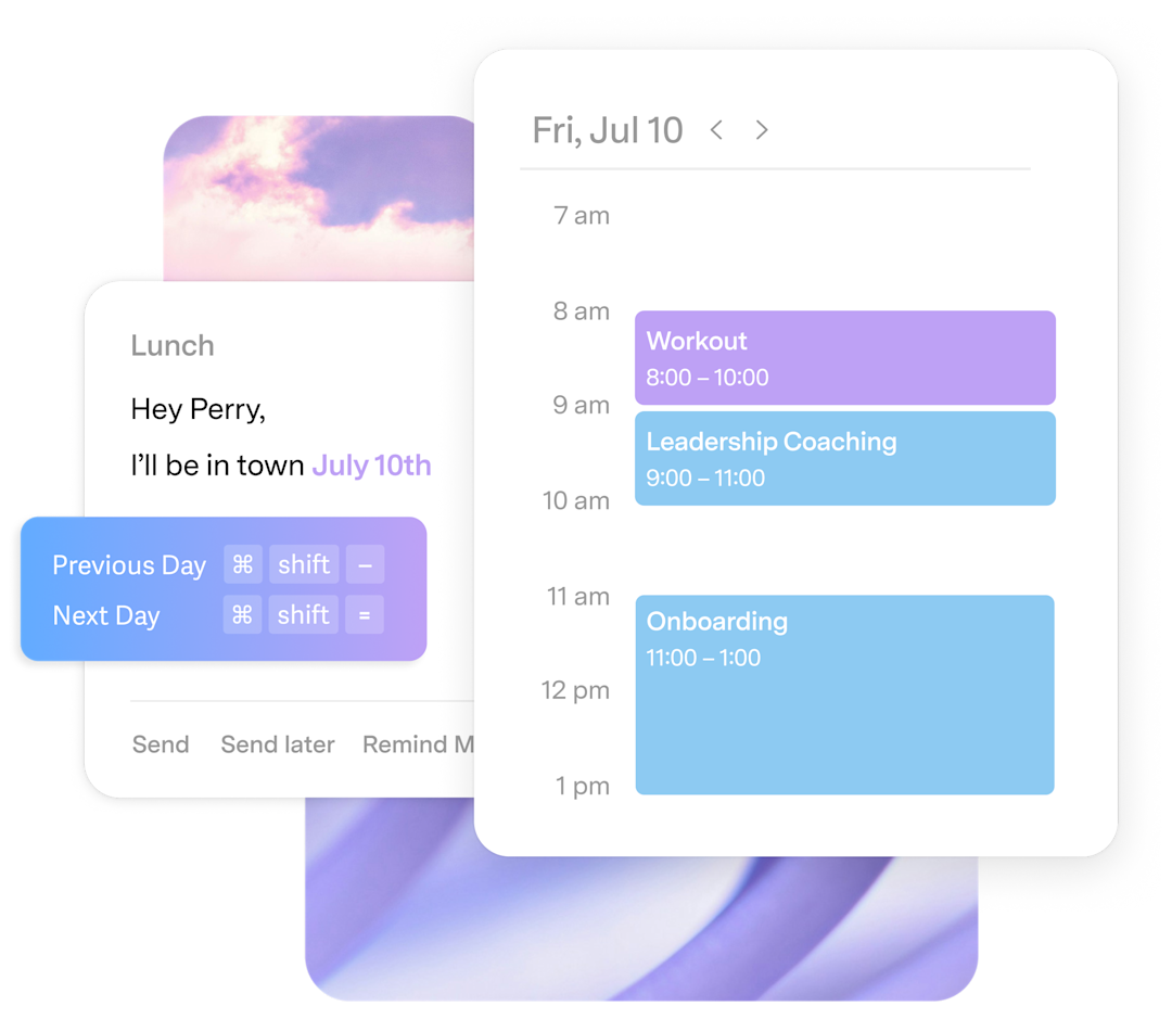 Do more with Logamail Mail's keyboard shortcuts
