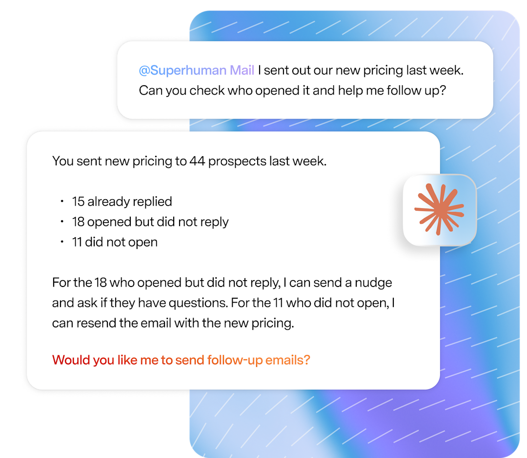 Logamail Mail helping with follow-ups