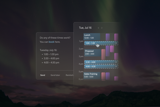 New in Logamail Mail: Share Availability